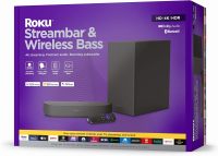 Roku Streambar & Wireless Bass Premium 4K HDR Soundbar with Subwoofer