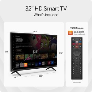 VIZIO D32h-J 32 inch HD 720p Smart TV with Apple AirPlay and Chromecast Built-in - Image 6