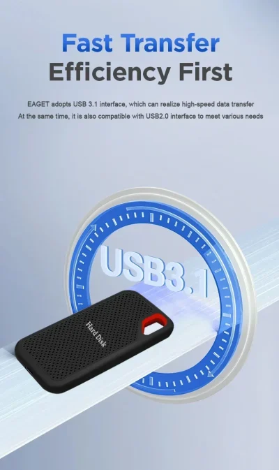 Real Portable SSD 256TB High Speed External Hard Drive 1TB - Image 3