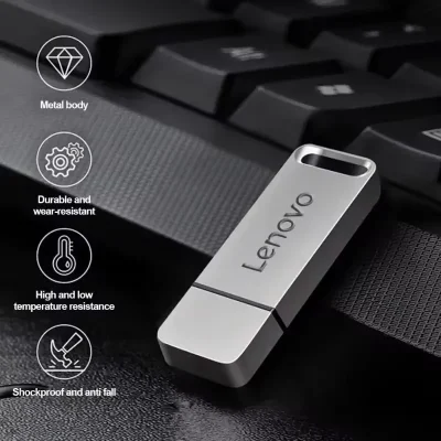 Lenovo USB 3.1 portable hard drive 2TB 1TB flash drive 512GB USB high-speed metal flash drive, suitable for PC - Image 6