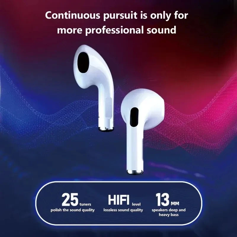 Pro4 TWS Bluetooth Earphone 9D Stereo Wireless Headphone In-Ear HiFi Earbud HandsFree Headset With Microphone For Xiaomi iPhone