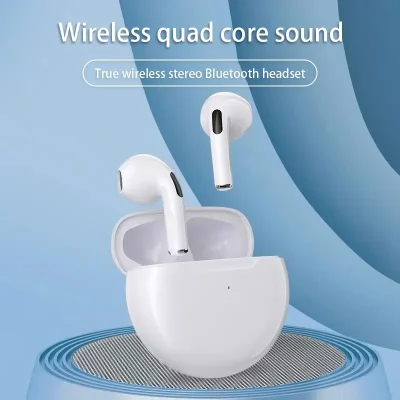 Air Pro 6 TWS Wireless Headphones with Mic Fone Bluetooth Earphones Sport Running Headset for Apple iPhone Xiaomi Pro6 Earbuds A - Image 2