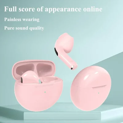 Air Pro 6 TWS Wireless Headphones with Mic Fone Bluetooth Earphones Sport Running Headset for Apple iPhone Xiaomi Pro6 Earbuds A - Image 4