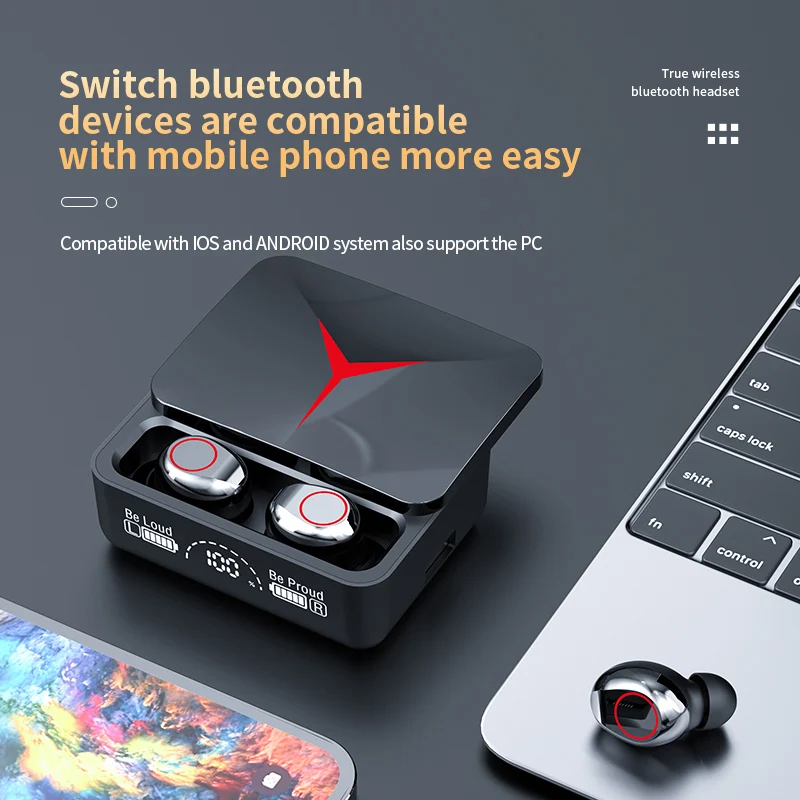 Original TWS M90 Wireless Headphones Gaming Earphone Bluetooth Sport Earbuds Music Headsets For iphone Xiaomi Free Shipping