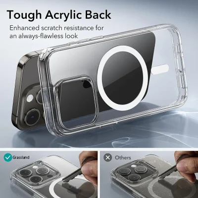 Luxury Magnetic Wireless Charge For Magsafe Case for iPhone 16 15 14 13 12 11 Pro XR XS Max 7 8 Plus Back Cover Transparent Case - Image 4