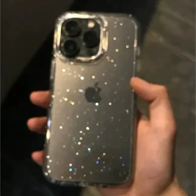 Luxury Bling Glitter Clear Phone Case For iPhone 16 15 14 13 12 11 Pro Max X XR XS 7 8 Plus Shockproof Transparent Soft Cover - Image 5