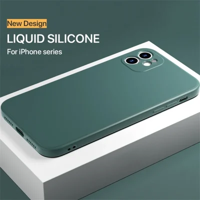 Luxury Liquid Silicone Shockproof Case for iPhone 11 12 13 14 15 Pro Max 7 8 14 15 Plus X XS XR Max Mini Back Soft Cover Funda - Image 3