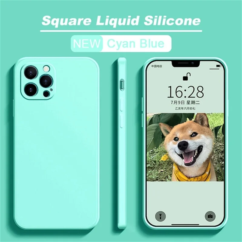 Luxury Liquid Silicone Shockproof Case for iPhone 11 12 13 14 15 Pro Max 7 8 14 15 Plus X XS XR Max Mini Back Soft Cover Funda