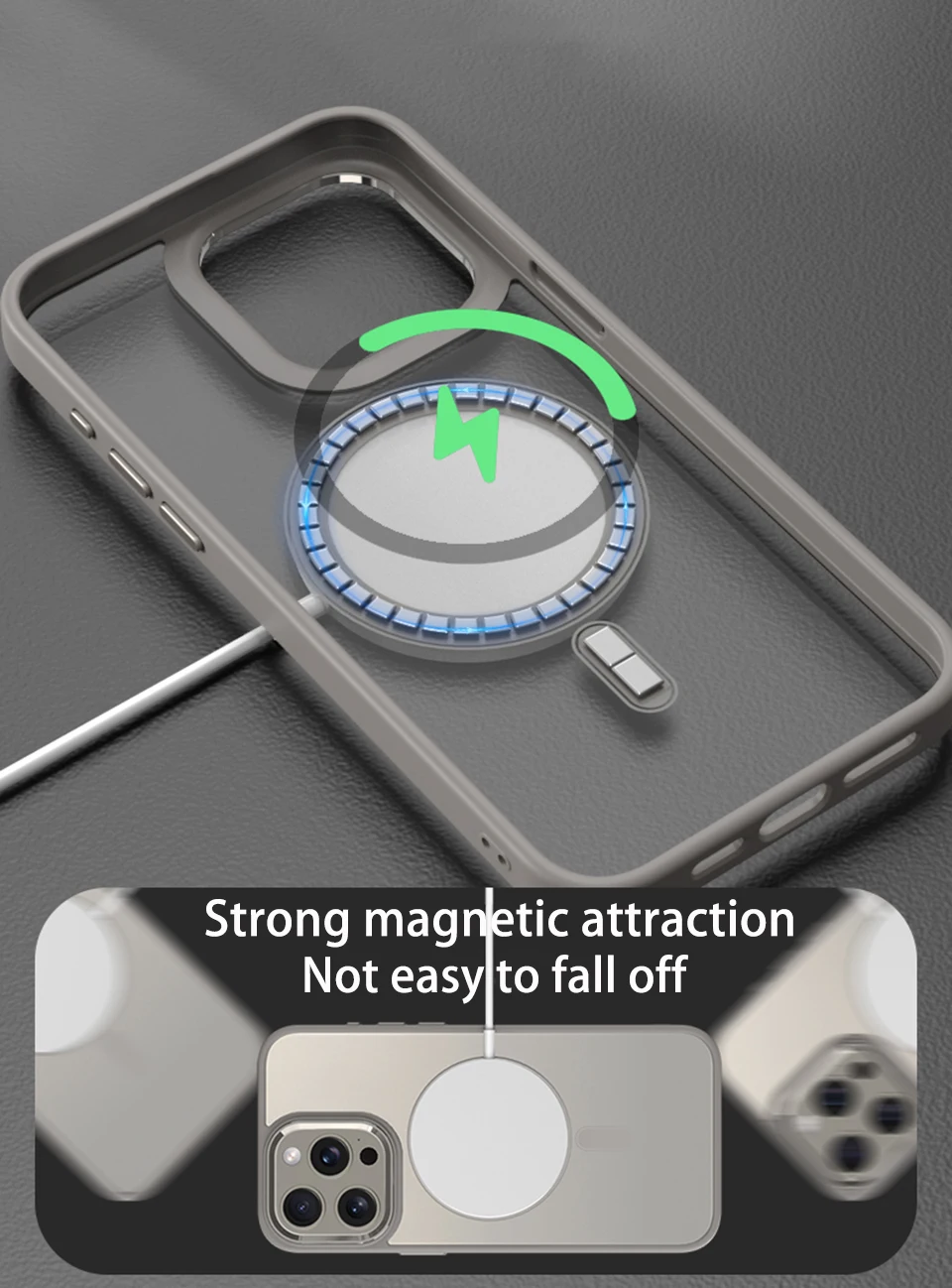 Luxury Magsafe Transparent Case For iPhone 16 15 14 13 12 11 Pro XS XR Max Mini Plus Magnetic Wireless Charge Cases Cover