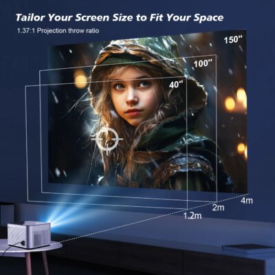 Magcubic 580ANSI Projector Android 11 4K 1080P Wifi6 Voice Control Allwinner H713 Electronic Focus BT5.0 Home Cinema HY350 Pro - Image 5