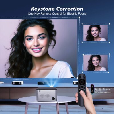 Magcubic 580ANSI Projector Android 11 4K 1080P Wifi6 Voice Control Allwinner H713 Electronic Focus BT5.0 Home Cinema HY350 Pro - Image 6