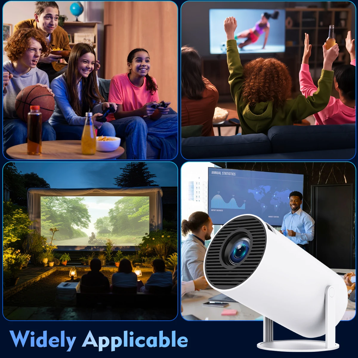 Magcubic Projector HY300 Pro 4K Android 11 Dual Wifi6 260ANSI Allwinner H713 BT5.0 1080P 1280*720P Home Cinema Outdoor Projetor Magcubic Projector HY300 Pro 4K Android 11 Dual Wifi6 260ANSI Allwinner H713 BT5.0 1080P 1280*720P Home Cinema Outdoor Projetor