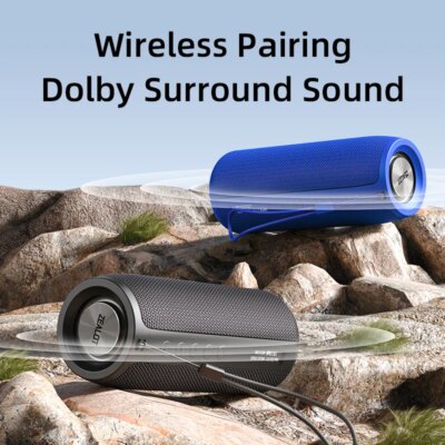 ZEALOT-S51 Powerful Bluetooth Speaker Bass Wireless Speakers Subwoofer Waterproof Sound Box Support TF, TWS, USB Flash Drive - Image 4