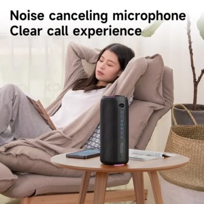 ZEALOT-S49PRO Portable Bluetooth Speaker 20W IPX6 Waterproof Powerful Sound Box Bass Boost Dual Pairing True Wireless Speaker - Image 2