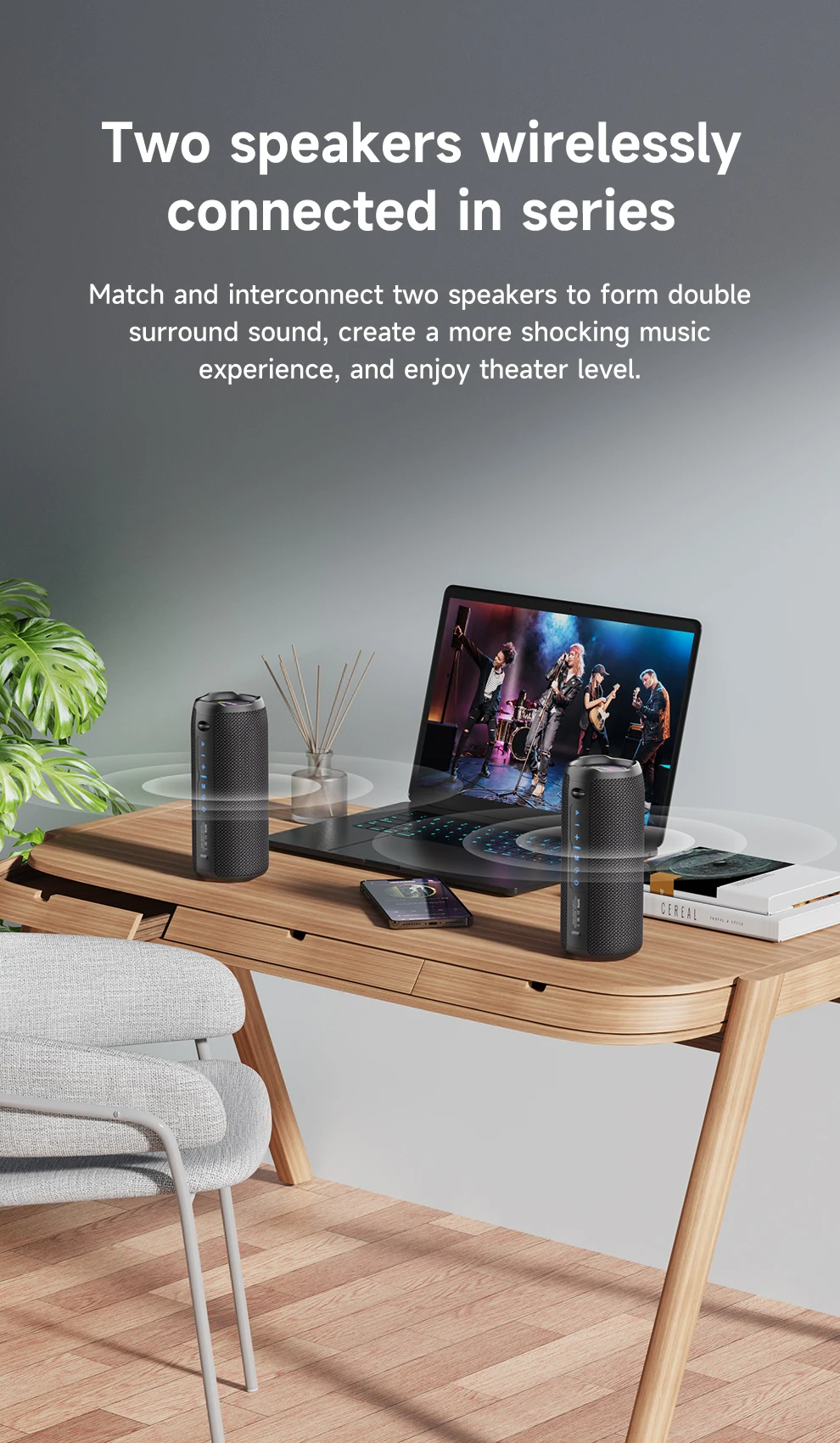 ZEALOT-S49PRO Portable Bluetooth Speaker 20W IPX6 Waterproof Powerful Sound Box Bass Boost Dual Pairing True Wireless Speaker ZEALOT-S49PRO Portable Bluetooth Speaker 20W IPX6 Waterproof Powerful Sound Box Bass Boost Dual Pairing True Wireless Speaker