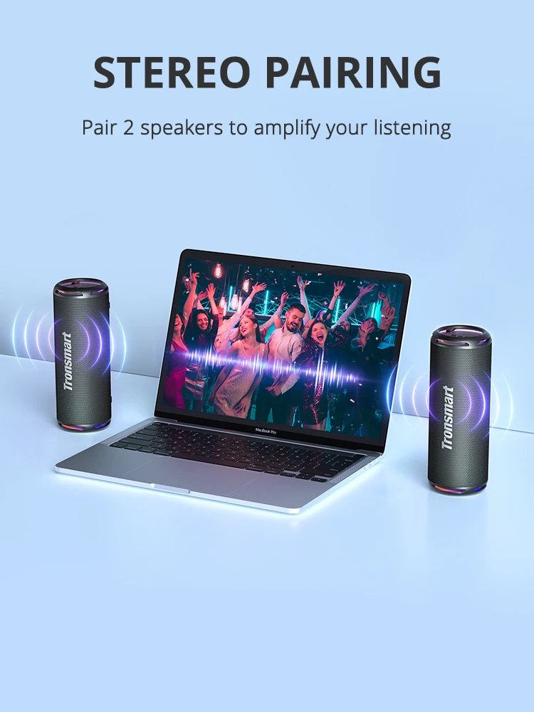 Tronsmart T7 Lite Bluetooth Speaker Enhanced Bass Portable Speaker with 24H Playtime, APP Control, IPX7 Waterproof for Camping Tronsmart T7 Lite Bluetooth Speaker Enhanced Bass Portable Speaker with 24H Playtime, APP Control, IPX7 Waterproof for Camping