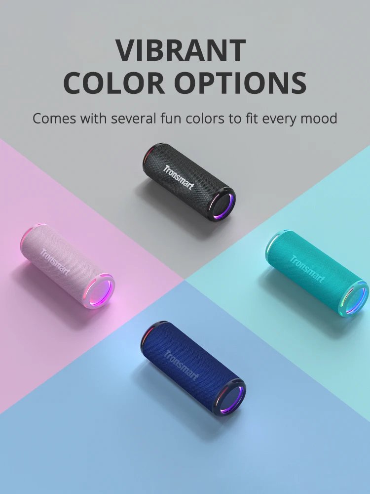 Tronsmart T7 Lite Bluetooth Speaker Enhanced Bass Portable Speaker with 24H Playtime, APP Control, IPX7 Waterproof for Camping Tronsmart T7 Lite Bluetooth Speaker Enhanced Bass Portable Speaker with 24H Playtime, APP Control, IPX7 Waterproof for Camping