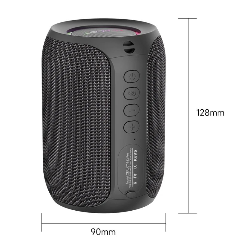 Zealot-S32PRO Powerful Bluetooth Speaker, Bass Wireless, LED Light, Outdoor Speakers, Subwoofer, Waterproof Sound Box Support Zealot-S32PRO Powerful Bluetooth Speaker, Bass Wireless, LED Light, Outdoor Speakers, Subwoofer, Waterproof Sound Box Support