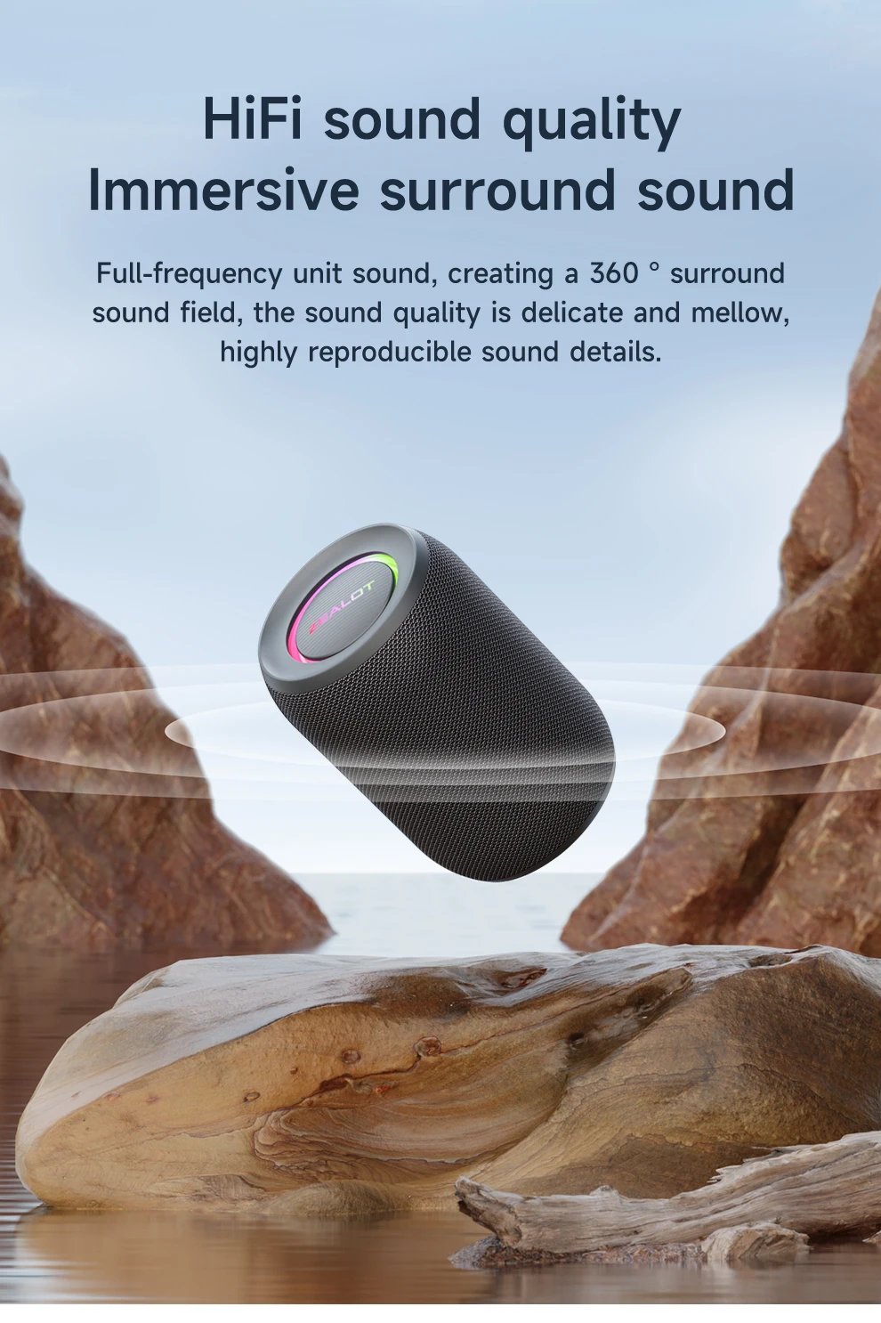 Zealot-S32PRO Powerful Bluetooth Speaker, Bass Wireless, LED Light, Outdoor Speakers, Subwoofer, Waterproof Sound Box Support Zealot-S32PRO Powerful Bluetooth Speaker, Bass Wireless, LED Light, Outdoor Speakers, Subwoofer, Waterproof Sound Box Support
