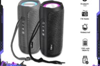 T&G TG227 Waterpro With Lamp Outdoor Portable Upright Wireless Compatible Speaker Music Player Support TF FM Radio Music Party
