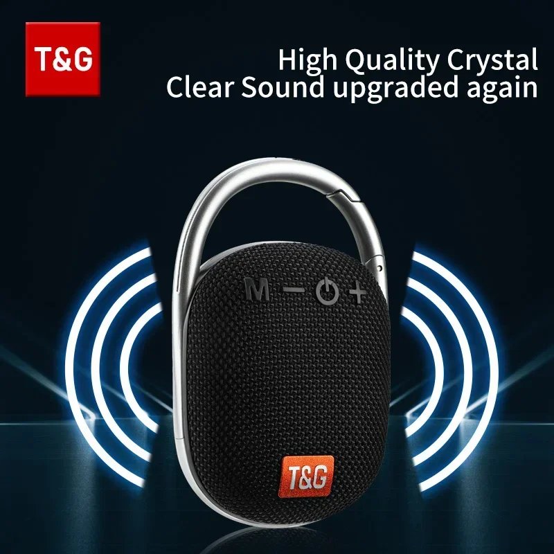 TG321 Outdoor Portable Waterproof Wireless Bluetooth Fabric Speaker HIFI Music Box Mini Bass Woofer stereo active bt tws Speaker - Image 3