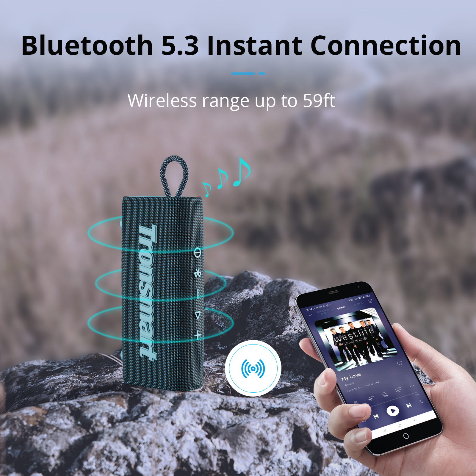 Tronsmart Trip Bluetooth 5.3 Speaker Dual-Driver Portable Speaker with IPX7 Waterproof, True Wireless Stereo for Outdoor Tronsmart Trip Bluetooth 5.3 Speaker Dual-Driver Portable Speaker with IPX7 Waterproof, True Wireless Stereo for Outdoor