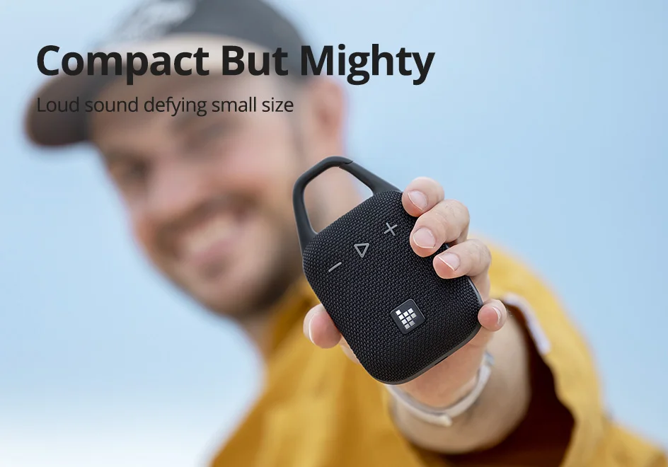 Tronsmart Mirtune H1 Speaker Portable Bluetooth Speaker with Hook, IPX7 Waterproof, 20H Playtime, for Camping, Hiking, Outdoor Tronsmart Mirtune H1 Speaker Portable Bluetooth Speaker with Hook, IPX7 Waterproof, 20H Playtime, for Camping, Hiking, Outdoor