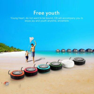 #C6 Bluetooth-compatible Speaker Big Suction Cup Bluetooth Stereo Outdoor Sports Mini Support TF Subwoofer Portable Waterproof - Image 4