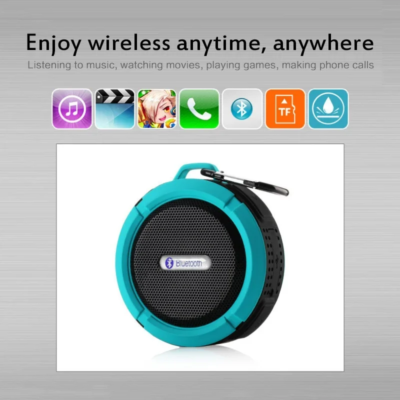 #C6 Bluetooth-compatible Speaker Big Suction Cup Bluetooth Stereo Outdoor Sports Mini Support TF Subwoofer Portable Waterproof - Image 3