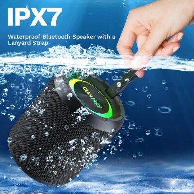 Ohayo X3 Portable Bluetooth Speaker, BT5.3 Wireless Speaker 40W Bass Diaphragms with Multi RGB Light, IPX7 Waterproof,TF & AUX - Image 3
