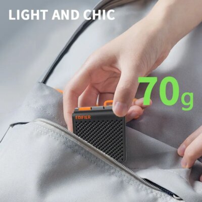 Edifier MP85 Portable Bluetooth Speakers Camping Walking Speaker Wireless Stereo 70g Lightweight 8H Playback Waterproof - Image 3