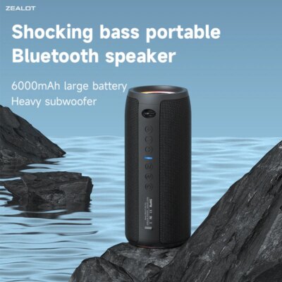 ZEALOT-S51Pro 40W High-power Bluetooth Speaker 3D Stereo Bass Bluetooth Speaker Portable IPX5 Waterproof Suitable TWS Boom Box - Image 6