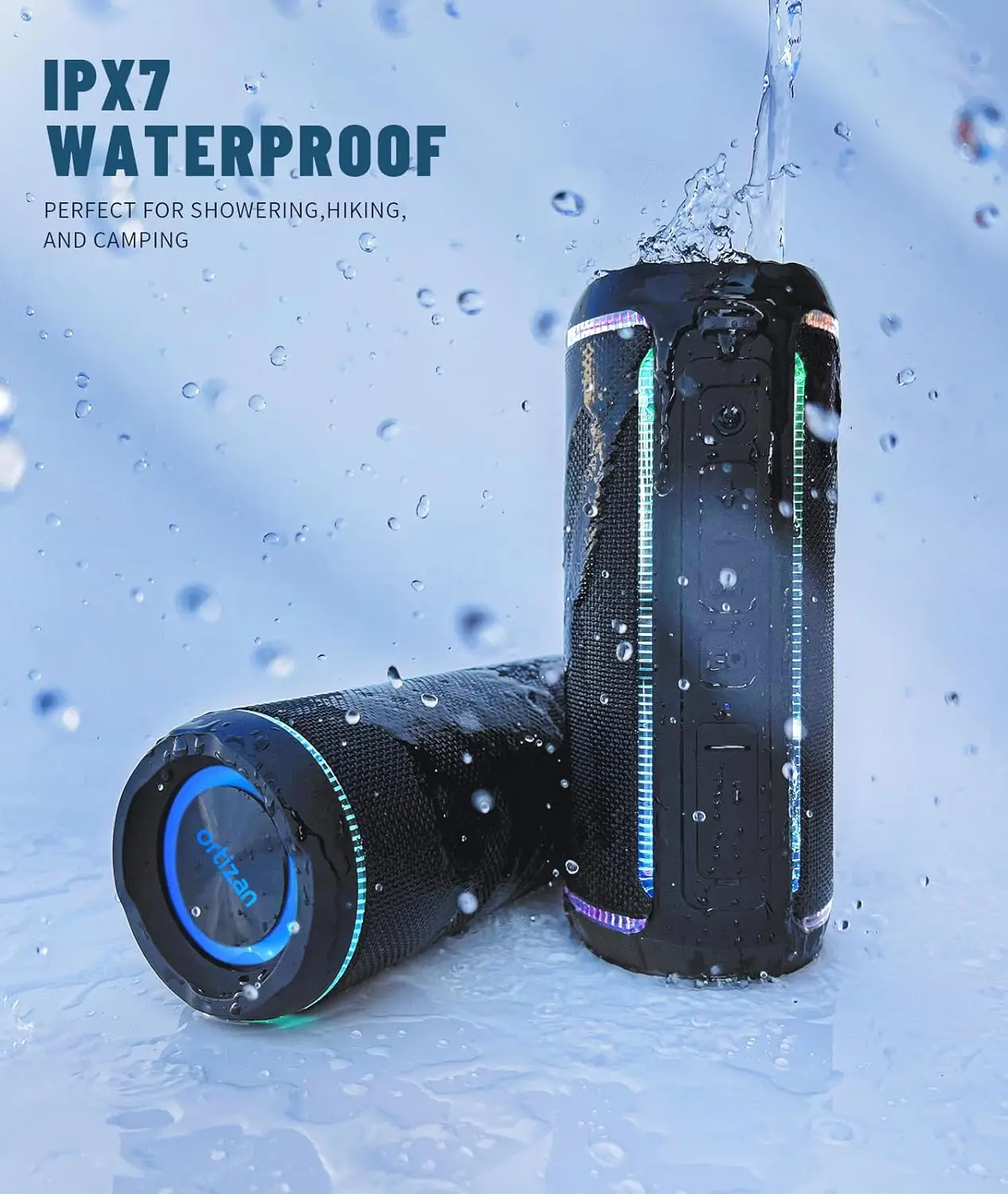 Ortizan X30 Portable Bluetooth Speakers Bass Boost 40W Powerful Wireless IPX7 Waterproof Speaker with 6600mAh Battery USB/TF/AUX Ortizan X30 Portable Bluetooth Speakers Bass Boost 40W Powerful Wireless IPX7 Waterproof Speaker with 6600mAh Battery USB/TF/AUX