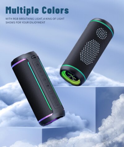 Ortizan X30 Portable Bluetooth Speakers Bass Boost 40W Powerful Wireless IPX7 Waterproof Speaker with 6600mAh Battery USB/TF/AUX - Image 6