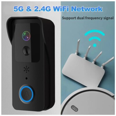 5G 2.4G WiFi Video Doorbell 1080P Tuya Smart Outdoor Wireless Intercom Waterproof Wireless Camera with AC/DC Power Ringing Bell - Image 2
