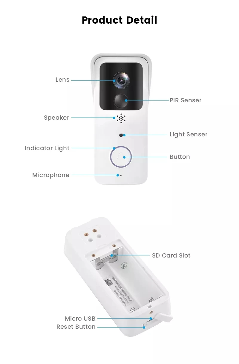 5G 2.4G WiFi Video Doorbell 1080P Tuya Smart Outdoor Wireless Intercom Waterproof Wireless Camera with AC/DC Power Ringing Bell 5G 2.4G WiFi Video Doorbell 1080P Tuya Smart Outdoor Wireless Intercom Waterproof Wireless Camera with AC/DC Power Ringing Bell