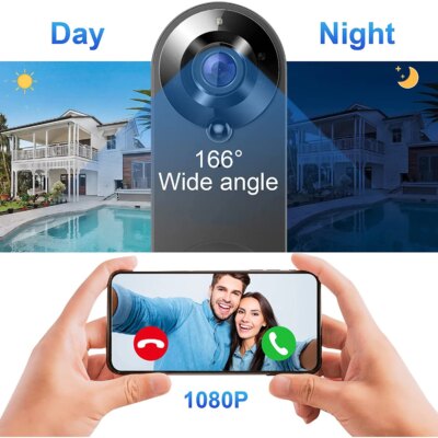 1080P Wireless Video Doorbell Camera WiFi Smart Door Bell Tuya Smart Home Security Motion Detect Night Vision Intercom Doorbell - Image 3