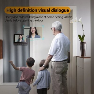 Wireless intercom Doorbell HD Night Vision 4.3in lPs screen Waterproof Visual Doorbell camera smart Home security Video By Bell - Image 3