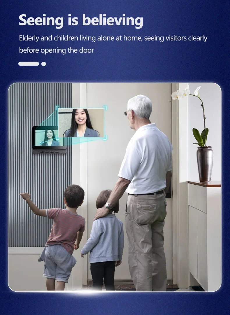 Wireless intercom Doorbell HD Night Vision 4.3in lPs screen Waterproof Visual Doorbell camera smart Home security Video By Bell Wireless intercom Doorbell HD Night Vision 4.3in lPs screen Waterproof Visual Doorbell camera smart Home security Video By Bell