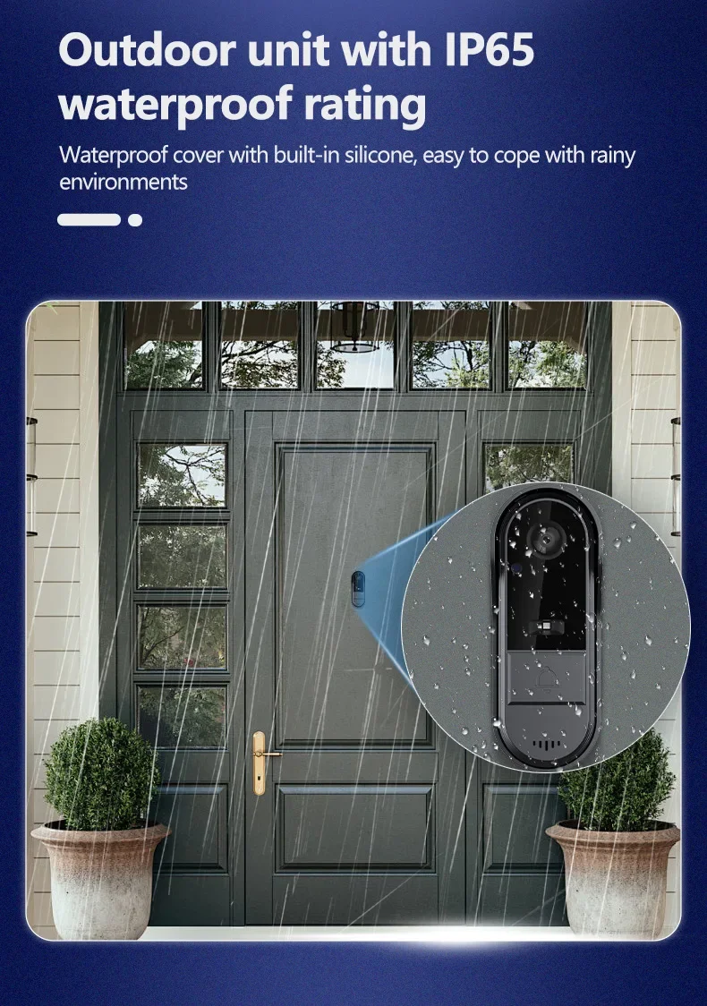 Wireless intercom Doorbell HD Night Vision 4.3in lPs screen Waterproof Visual Doorbell camera smart Home security Video By Bell Wireless intercom Doorbell HD Night Vision 4.3in lPs screen Waterproof Visual Doorbell camera smart Home security Video By Bell