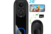 5G 2.4G WiFi Video Doorbell 1080P Wireless Bell Tuya APP Smart Intercom Camera IP65 Waterproof Ring Bell with 7000mAh Battery