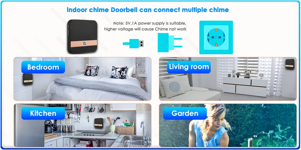 Tuya WiFi Doorbell Camera Outdoor Waterproof IP65 Wireless Video Doorbell Battery Security Protection Door Phone Alexa SmartLife