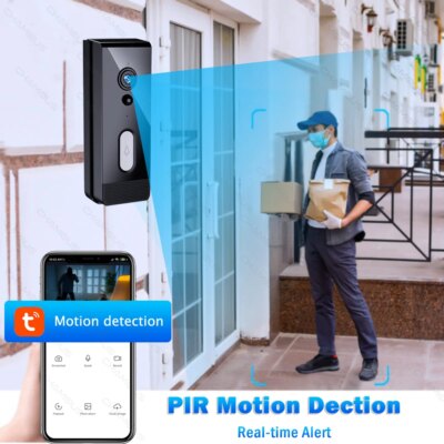 Tuya WiFi Doorbell Camera Outdoor Waterproof IP65 Wireless Video Doorbell Battery Security Protection Door Phone Alexa SmartLife - Image 5