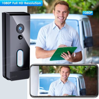 Tuya WiFi Doorbell Camera Outdoor Waterproof IP65 Wireless Video Doorbell Battery Security Protection Door Phone Alexa SmartLife - Image 6