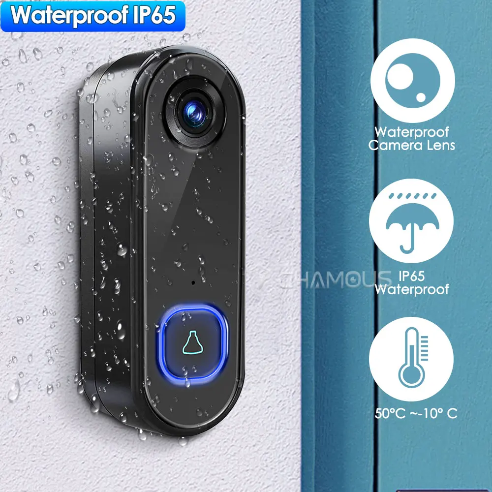 TUYA Video Doorbell WiFi Wireless Outdoor Door Bell Camera AC DC Power 1080P Video Door Phone Waterproof IP65 Alexa Google Home TUYA Video Doorbell WiFi Wireless Outdoor Door Bell Camera AC DC Power 1080P Video Door Phone Waterproof IP65 Alexa Google Home