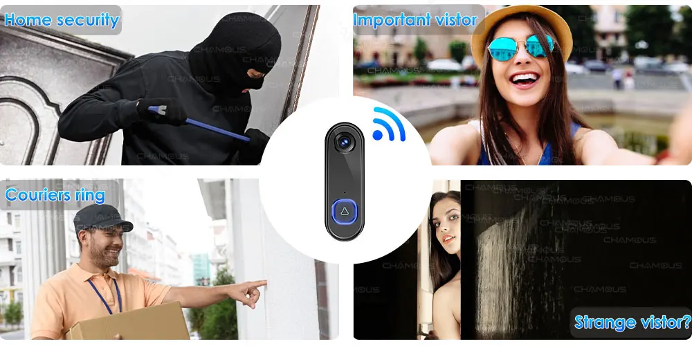 TUYA Video Doorbell WiFi Wireless Outdoor Door Bell Camera AC DC Power 1080P Video Door Phone Waterproof IP65 Alexa Google Home TUYA Video Doorbell WiFi Wireless Outdoor Door Bell Camera AC DC Power 1080P Video Door Phone Waterproof IP65 Alexa Google Home