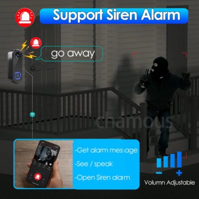TUYA Video Doorbell WiFi  Wireless Outdoor Door Bell Camera AC DC Power 1080P Video Door Phone Waterproof IP65 Alexa Google Home - Image 3