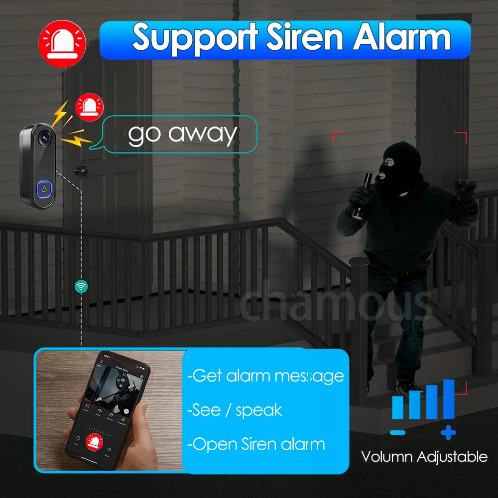 TUYA Video Doorbell WiFi Wireless Outdoor Door Bell Camera AC DC Power 1080P Video Door Phone Waterproof IP65 Alexa Google Home TUYA Video Doorbell WiFi Wireless Outdoor Door Bell Camera AC DC Power 1080P Video Door Phone Waterproof IP65 Alexa Google Home