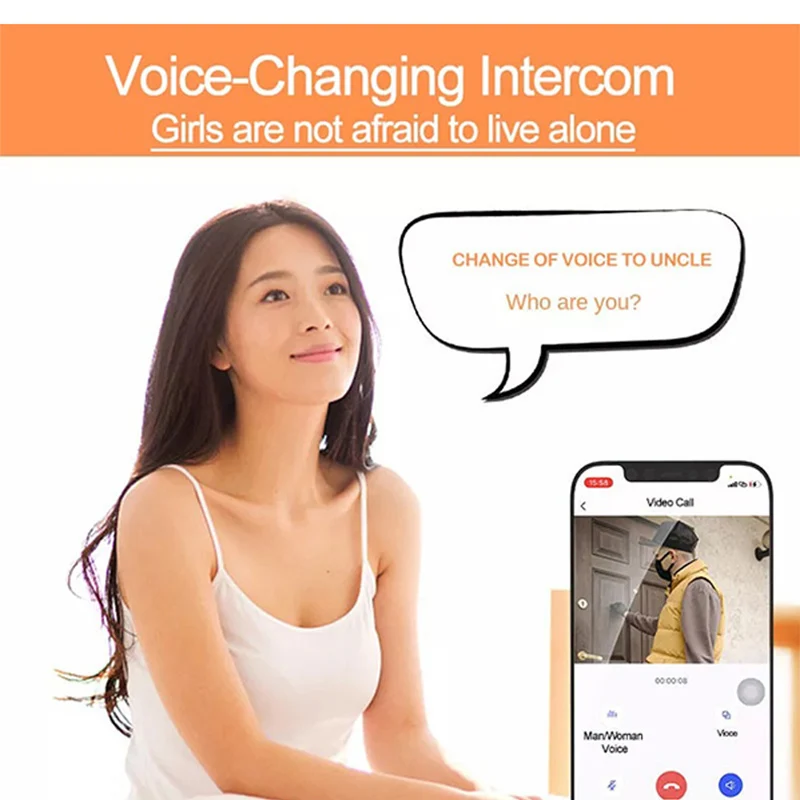 Tuya WiFi Video Doorbell Smart Home Door Bell Wireless Rechargeable Battery Outdoor HD Camera Two-Way Audio Visual Doorbell