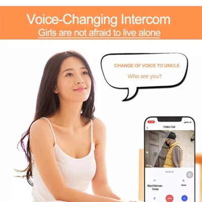 Tuya WiFi Video Doorbell Smart Home Door Bell Wireless Rechargeable Battery Outdoor HD Camera Two-Way Audio Visual Doorbell - Image 3